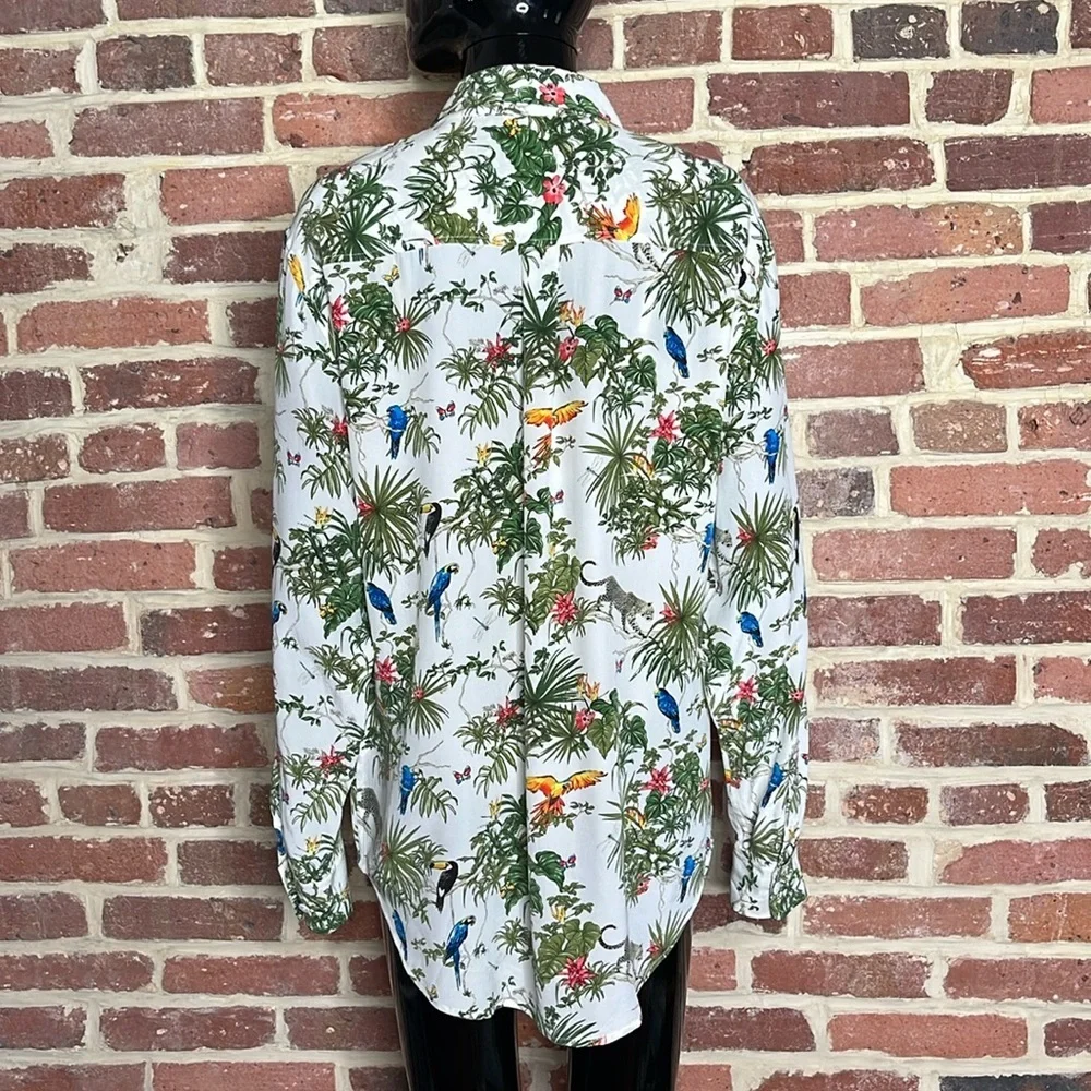 Like New Equipment Silk Button Up Shirt Size Medium - Picture 2 of 2